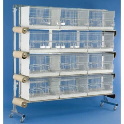Batterie D'élevage 12 Cages - 60x31x35cm 9 Batterie D'élevage 12 Cages - 60x31x35cm -Nest Vriend Verkoopwinkel batterie d elevage 12 cages 60x31x35cm 1 3