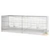 Cage D'élevage Pliable "Livigno" 120x40x40 Cm 1 Cage D'élevage Pliable "Livigno" 120x40x40 Cm -Nest Vriend Verkoopwinkel cage d elevage pliable livigno 120x40x40 cm