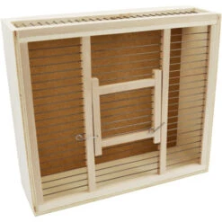 Cage De Transport En Bois 35x31x11cm -Nest Vriend Verkoopwinkel cage de transport en bois 35x31x11 2