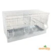 Cage Domus-Molinari 64cm Laquée En Blanc -Nest Vriend Verkoopwinkel cage domus molinari 64cm blanche