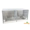 Cage Domus-Molinari 90cm Blanche Avec Parois Latérales Amovibles -Nest Vriend Verkoopwinkel cage domus molinari avec parois laterales amovible de 90cm blanche