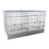 Cage Domus-Molinari 55cm Laquée En Blanc -Nest Vriend Verkoopwinkel cage domus molinari laquee blanche 55x27x35cm