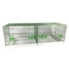 Cage Domus-Molinari De 120x40cm Laquée En Vert -Nest Vriend Verkoopwinkel cage domus molinari verte 120x40x44cm