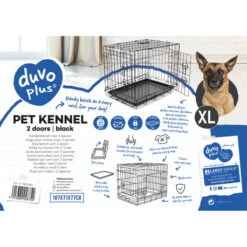 Duvo Cage En Fer Pliable 2 Portes Tirroir Plastic Noir - XL - 107x71x77cm -Nest Vriend Verkoopwinkel cage en fer pliable 2 portes tirroir plastic noir xl 107x71x77cm 3