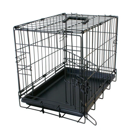 Duvo Cage En Fer Pliable 2 Portes Tirroir Plastic Noir - XXL - 123x77x83cm 3 Duvo Cage En Fer Pliable 2 Portes Tirroir Plastic Noir - XXL - 123x77x83cm