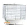 Cage Oiseaux "Clarabella" Chromée Pour Perruches - 70x50x66cm -Nest Vriend Verkoopwinkel cage oiseaux clarabella chromee pour perruches 70x50x66cm