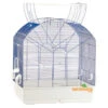 Cage Oiseaux "Gabri" Bleue Avec Fond Blanc - 70x50x79cm -Nest Vriend Verkoopwinkel cage oiseaux gabri bleue avec fond blanc 70x50x79cm