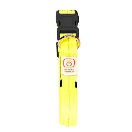 Duvo Collier Lumineux En Nylon Jaune - 30-40cm/2,5cm 3 Duvo Collier Lumineux En Nylon Jaune - 30-40cm/2,5cm