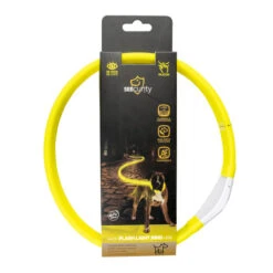 Duvo Collier Lumineux Extra Large En Silicon Jaune - 65x2,5x1cm -Nest Vriend Verkoopwinkel collier lumineux extra large en silicon jaune 65x25x1cm 1