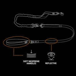 Explor Laisse 2in1 Classic Noir 180cm - 25mm -Nest Vriend Verkoopwinkel explor laisse 2in1 classic noir 180cm 25mm 2