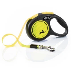 Flexi New Neon Sangle Noir/jaune - XS/3M