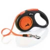 Flexi New Neon Sangle Noir/orange - S/5M -Nest Vriend Verkoopwinkel flexi new neon sangle noirorange s5m