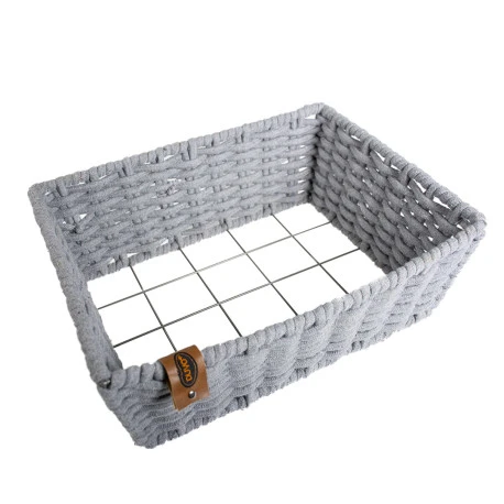 Duvo Oyster Panier Rectangulair En Corde Coton Gris 45x34x16cm 4 Duvo Oyster Panier Rectangulair En Corde Coton Gris 45x34x16cm - Afbeelding 2