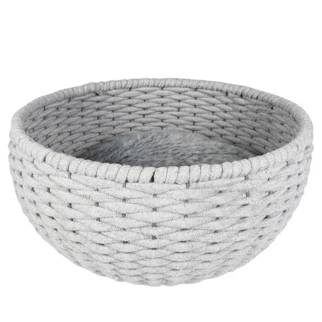 Duvo Oyster Panier Ronde En Corde Coton Gris 45x45x23cm 3 Duvo Oyster Panier Ronde En Corde Coton Gris 45x45x23cm